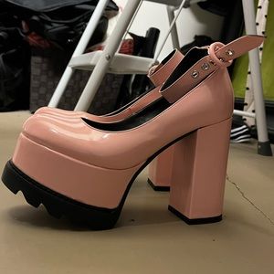 Dolls Kill Pink Lamoda Platform Mary Janes